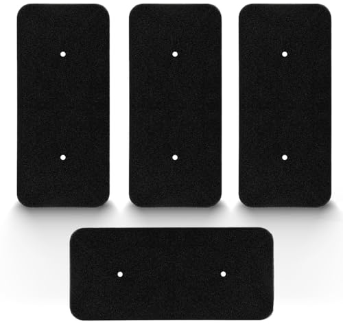 Lot de 4 filtres pour sèche-linge Hoover Candy 40006731-275 x 125 x 10 mm - Filtres échangeurs de chaleur - Pour sèche-linge et sèche-linge à pompe à chaleur