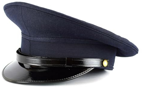 Cappello con visiera dell'esercito italiano originale dell'esercito militare dell'aeronautica militare Forage Cap Cappello blu, Mimetico, Taglia unica