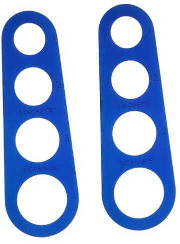 HOMSFOU 2pezzi Misuratore Per Spaghetti in Acciaio Righello Per Pasta Strumento Misurazione Per Alimenti Guida Rapida Per Porzioni Pasta Gadget Da Cucina Per Cottura