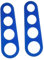 HOMSFOU 2 Pezzi guida alla misurazione della pasta righelli per misurare gli spaghetti strumenti per misurare spaghetti e spaghetti misura spaghetti Acciaio inossidabile Blue