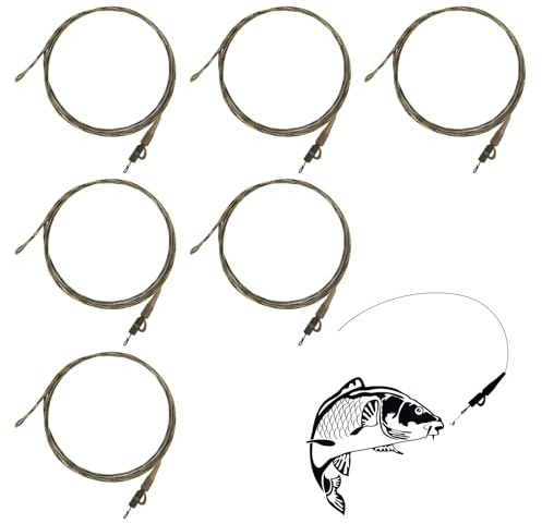 BELIHOME 6PCS Karpfen Zubehör, Angelzubehör Karpfen Angeln Haar Rigs Helicopter Rigs Safety Lead Clip Rig Vorfach, Wechselwirbel Clips zum Karpfenangeln Leadclip für Karpfenanfänger