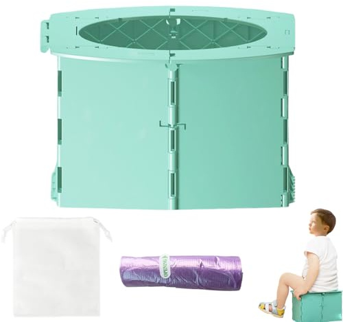 UQMIQURA Tragbare Kindertoilette für Kinder, Töpfchen für Unterwegs, Faltbares Töpfchen für Kinder, Faltbares Töpfchen, Baby Potty, Kinder Töpfchen, Geeignet für Innen- und Außenbereich
