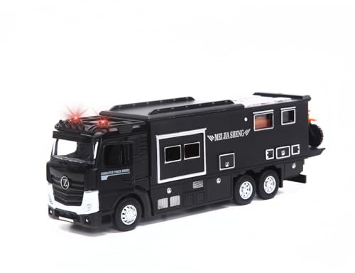 funnykid Spielzeug-Baufahrzeug -halbmetallisches Modell füir Kinder ab 4 Jahren, idealesWeihnachtsgeschenk für Jungen 4 5 6 7 8 9 Jahre, geeignet für drinnen & drauBen，Schwarz