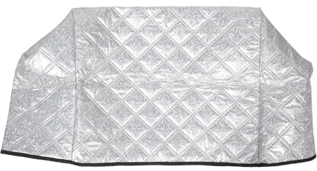KOCKSHION Housse de Protection Solaire pour Congélateur Extérieur en Film Aluminium et Coton, Étanche et Facile à Installer, pour Vitrines Commerciales D'ice Cream