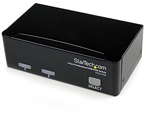 StarTech.com Conmutador Switch Profesional KVM 2 Puertos Vídeo VGA - USB - Hasta 1920x1440