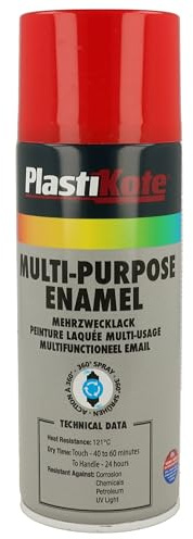 Plasti-kote 60104 400ml Multi Purpose Enamel Gloss - Red