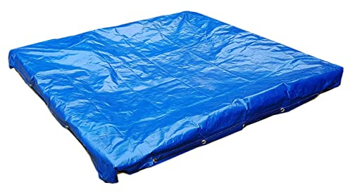 Gartenpirat Sandkasten Abdeckung 180x180 – Abdeckplane Sandkasten – Aus robustem PE-Gewebe – Mit elastischer Kordel – Blau – 180 x 180cm
