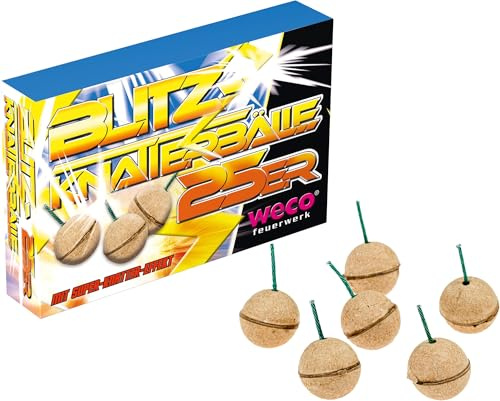 125 Stück - Blitz KNATTERBÄLLE - KINDERFEUERWERK