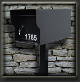 Fort Knox M1-LT B Mailbox, Black