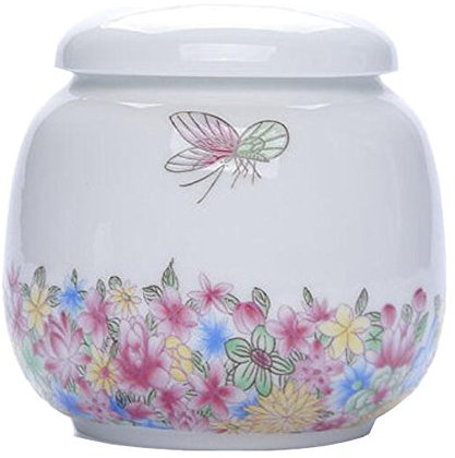 Enamel Ceramic Scented Snack Storage Jar/Sealed Tank/Green Tea Tank Can/Candy Pot/Tea Caddy/Porcelain Canister Tin Capacity 200g