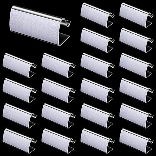 24 Pieces Table Skirting Clips Clear Tablecloth Clips for Indoor Outdoor Events Wedding Meeting Party Picnic Banquet