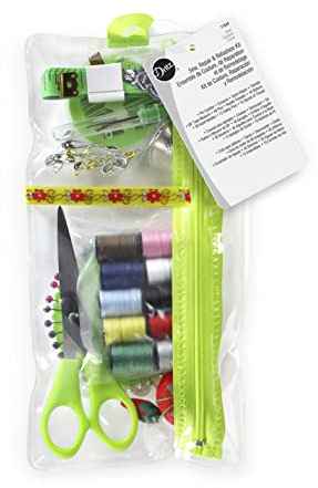Dritz Sewing & Repair, Assorted Colors Sewing Kit, 1 Count (Pack of 1), Clear
