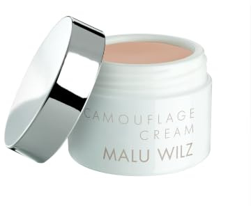 Malu Wilz Camouflage Cream Nr. 15 Sandalwood Beige 6g I Camouflage Make up stark deckend I Wasserfeste Concealer Creme für jeden Hauttyp I Zum Abdecken von Tattoos und Hautanomalien