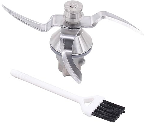 Küchenmaschine Mixmesser mit 4 Klingen und Reinigungsbürste Entsafter Klinge Edelstahl Messer für Thermomix Vorwerk Messer TM31 Ersatzteile Ersatz Zubehör