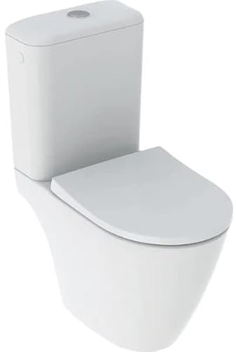 Geberit - WC à poser - Pack WC au sol à fond creux ICON sans bride caréné avec abattant WC frein de chute -