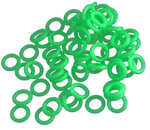 BESPORTBLE Zubehör 100 STK Erdnagel Leuchtender Ring Campingzeltringe Zelthaken Zelthering Fluoreszierender Ring Camping-einsätze Leichte Zeltstangen Boden Scheinen Heringe Plastik