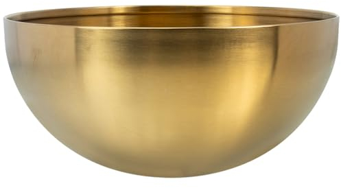 HOLIDYOYO Cuenco De Acero Inoxidable Para Mezclar Ensaladera Dorada Cuenco De Metal Anidado De Sopa Y Cereales De Ramen De Fideos Coreanos Para Cocinar Y Hornear Para