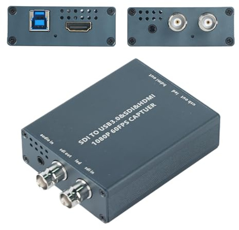 HDMI SDI Dual Output Capture Card,SDI to USB3.0 Capture Device,HDMI to USB 3.0 1080P60fps HD Video Broadcast Game Live Stream Free Driver