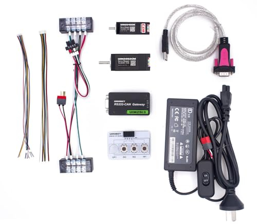 UIROBOT Evaluationsset für Steuerungssystem, Smart Servo Stepper mit Encoder, Treiber und Bewegungssteuerung: Nema 8, Nema 11, RS232-CAN Gateway (UIM342KIT_S)