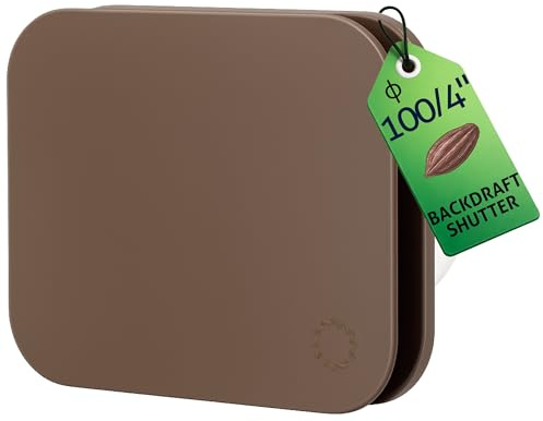 Turbionaire TREND 100 SDCC Ventilateur de salle de bain, façade Dark Cream Chocolate mat, Ø100 mm, silencieux 33 dB, clapet anti-retour, IPX4, contre l’humidité, Garantie 5 ans.