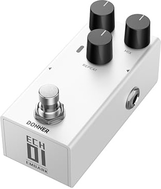 Donner EMBARK 01 ECHO - Pedal de guitarra retardada, carcasa de bricolaje, guitarra eléctrica, pedal de efecto de guitarra analógica, bypass verdadero