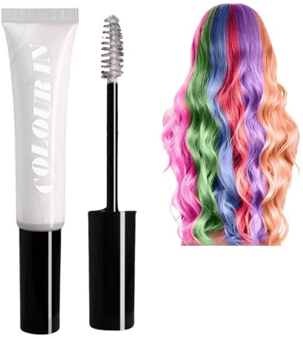 Hair Colour Wax,Temporary Hair Dye for Adults,Hair Chalks For Girls,Temporary Hair Colour Spray,Hair Mascara,Washable Hair Spray Colour for Men and Woman,Hair Makeup Dye for Dark Hair