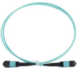 LZZYFPX Câble de raccordement en Fibre Optique 100G OM4 multimode 12 cœurs APC UPC Femelle vers Femelle Type A/B/C séquence 1/3/5/10/15/20M câble Optique Bleu(20M)
