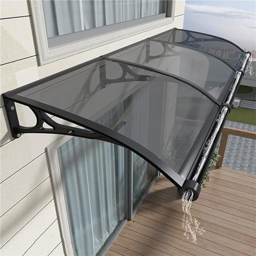 Terrassenüberdachung Markise für Haustür & Fenster mit UV Regen Schnee und Sonnenlicht Schutz Outdoor Garten Markisen für Veranda und Deck
