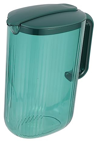 Gatuida Hervidor de Agua Hogar Gran Capacidad 2l Verde Ligero Contenedor de Bebidas de Plástico Libre de Bpa Asa Portátil Multiusos para Refrigerador y Fiestas