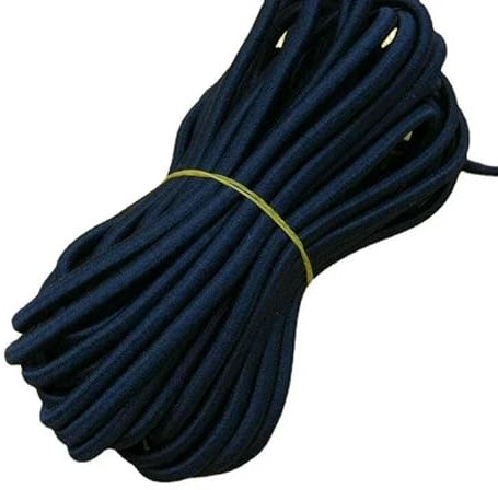 Cuerda elástica redonda de 5 mm de colores, 5/10 metros, banda de goma elástica para sombreros, cinturones, accesorios de costura, azul marino, 5 mm, otros colores, 10 metros