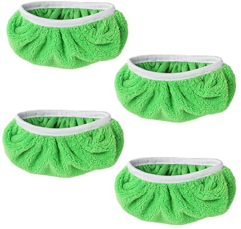 4Pcs Reusable Sweeper Mop Pads Non-Shedding Floor Cleaner Mop Mats Dry Sweeping Refill Pads Replacement Heads for Hardwood Floor Cleaning