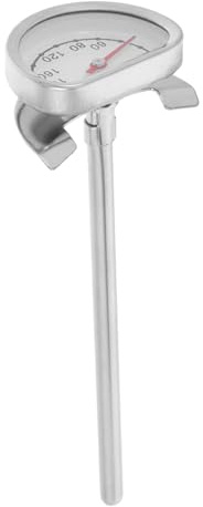 MOKKHNB Termometro per Olio per Friggere in Acciaio Inox, Termometro da Cucina con Supporto Stabile, Misurazione Precisa Temperatura per Fritture e Carne, Utensile per Cottura Domestica