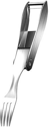 KESOTO Forchetta per Anguria in Acciaio Inossidabile 2 in 1 per Uso Domestico, Ideale per Tagliare Estiva, Ideale per Ristoranti, Cucine, Picnic