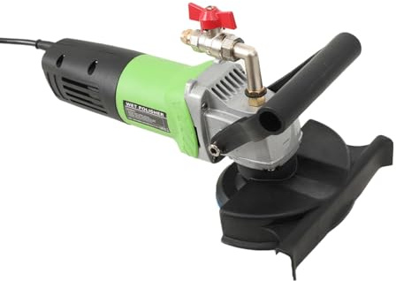 Lucidatrice A Umido Da 800W, Lucidatrice Per Blocchi Di Cemento Regolabile Da 4 Pollici A 6 Velocità Con 7 Cuscinetti Abrasivi, Motore In Rame, Filettatura M14, Adatta Per Pavimenti In Piastrelle
