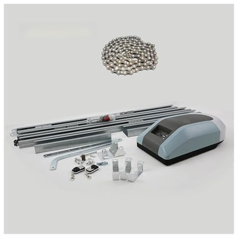 Electric Gate Opener Kit, Heavy Duty Garage Door Opener Operator Gate 1000N 200W Chain Roller Electric Motor for 15 Square Meter Garage Gate(GD1000 3.6m Rail)