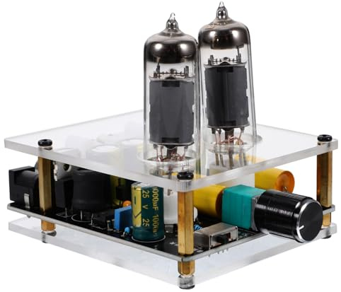 TOGEVAL High Fidelity for DIY Home Theater Systems Tube Pre Amplifier Board 6k4/6a2 Vacuum Electron Valves, Portable Preamp Function, Pcb and Abs Material and Modern Home Decor