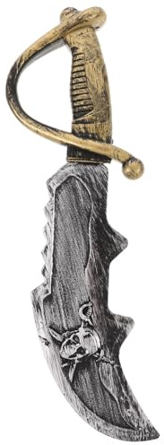 BESPORTBLE Cuchillo Pirata de Juguete para Fiesta Medieval Accesorio de Espada de Plástico para Disfraces de Halloween y Cosplay Infantil
