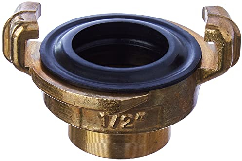 Gardena Brass Quick Coupling Threaded Part with Internal Thread: Hose Connection with 21 mm (1/2 Inch) - Internal Thread for Valves with External Thread (7106-20)