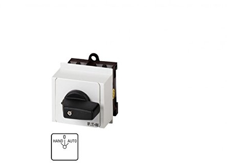 Eaton 026991 Umschalter, Kontakte: 2, 20 A, Frontschild: Hand-0-Auto, 45 Grad, Rastend, Verteilereinbau