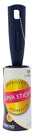 Korbond 5m Lint Roller - 35 Sticky Sheets - Lint Remover, Pet Hair Remover, Cat Hair Remover, Sticky Roller for Clothes - Compatible with Korbond Lint Roller Refills
