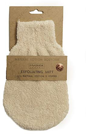 Hydréa London Elemental Beauty Peeling-Bade-/Duschhandschuh, Baumwolle, mit echtem Kupfer