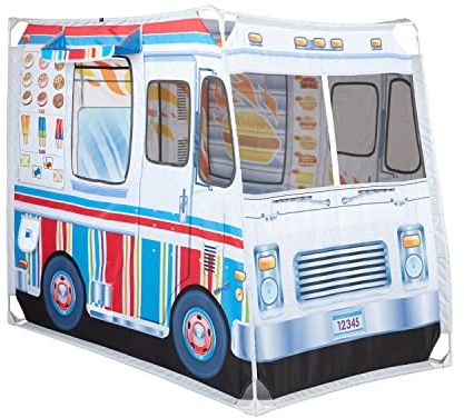 Melissa & Doug Lebensmittel LKW Spielzeug Zelt | Rollenspielzeug | Spielen Zelt für Kinder| 3+ | Geschenk für Jungen oder Mädchen