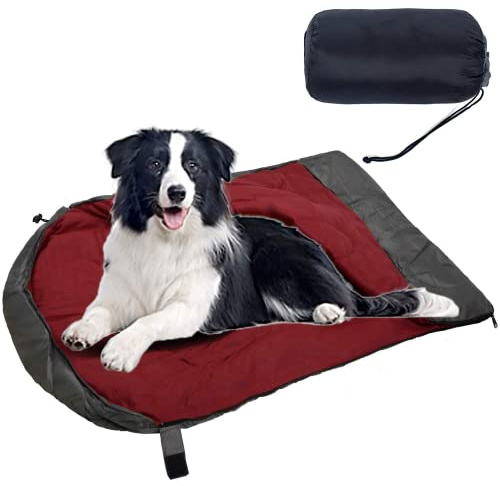 Hundebett-Schlafsack für Haustiere, warme Reisetasche, Haustierschlafsack, Rucksack, tragbar, leicht, Reisebett, Matratze, Haustiermatte für Reisen, Camping, Wandern, Outdoor, Indoor