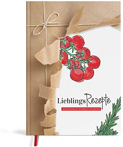 Recept bok för att skriva själv och designa din egen DIN A4 – skriva själv kokbok med favoritrecept | XXL recept & bakbok | Premium gör-det-själv bok att designa det fria (packpapper)