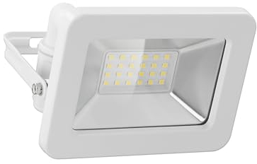 goobay 53871 Faretto LED da 20 W – Faretto LED da 20 W – Luce bianca neutra 4000 K – 1700 Lumen – Angolo di diffusione 100 gradi – Grado di protezione IP65 – Bianco