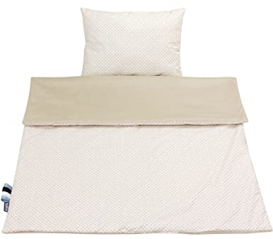 Bellochi Multifunktional Baby Decke Set - Doppelseitig Baby Bettwäsche 75x100 cm und Kissen 30x40cm - aus Baumwolle und Samt