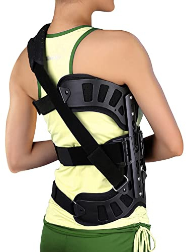 ZHUNPOCT Scoliosis Posture Corrector, Adjustable Back Cerviacal Scoliosis Appliance Fixed Brace for Kyphosis, Osteoporosis, Postoperative Recovery Men and Women