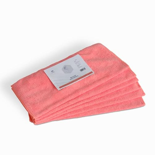 Bayeta Microfibra Multisuperficies color rojo 6 Unidades 40x30cm