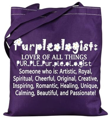 Purple Tote Bag Purple Background Bag Lover of All Things Purple Gift Purple Designed Tote Bag for Purple Lovers