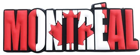 Aimant de réfrigérateur 3D en PVC fait à la main avec lettres du Canada de Montréal pour décoration de maison et de cuisine